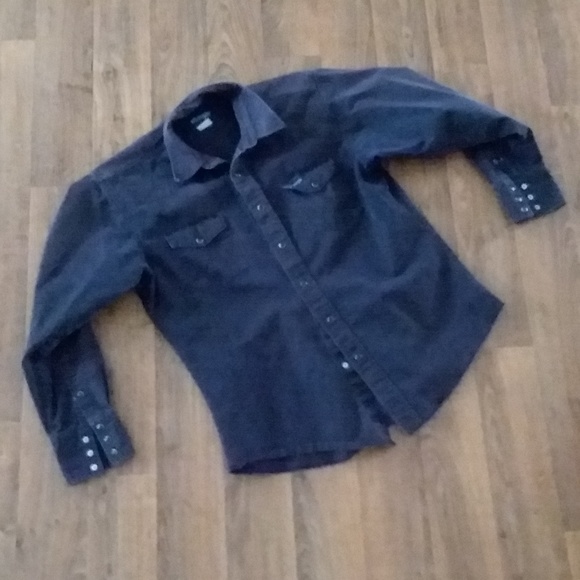 wrangler denim shirts with snaps